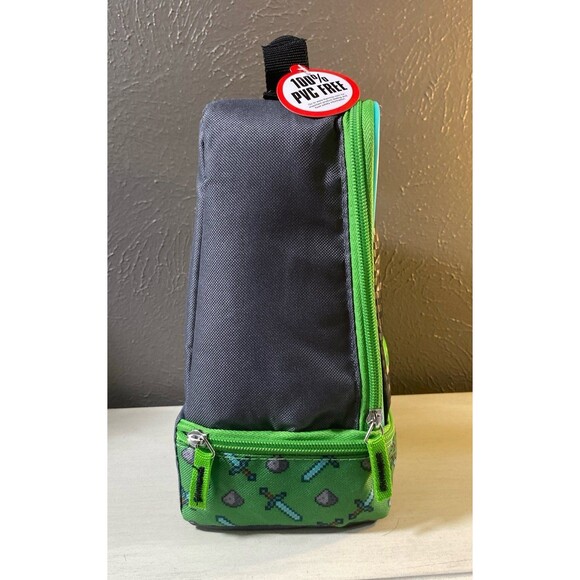 Thermos Minecraft Creeper Dual Insulated Padded Lunch Box - NWT - Picture 2 of 7